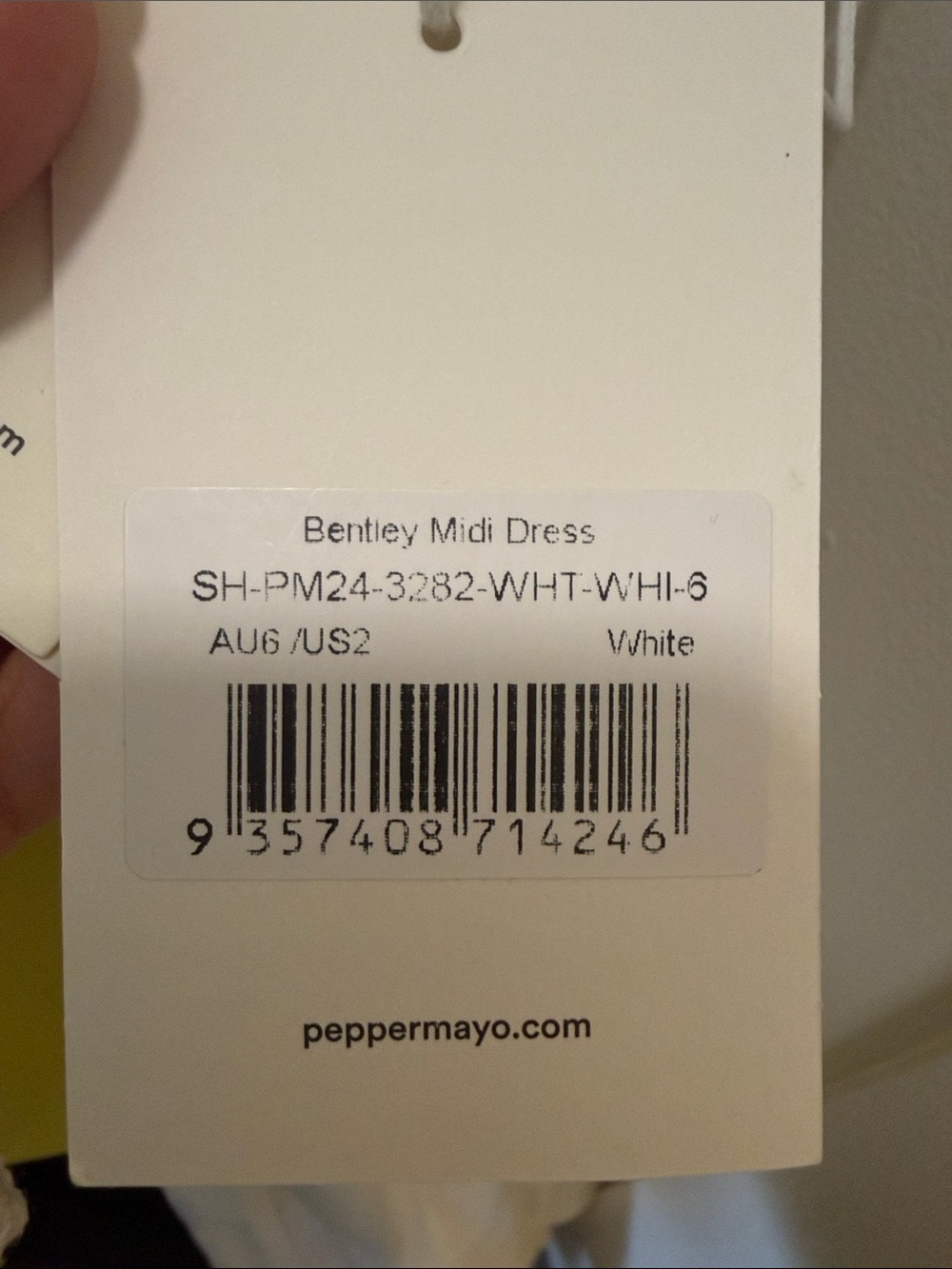 Peppermayo White Slip Midi Dress - Picture 6 of 6
